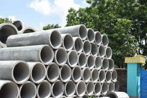 Grey Round RCC Pipes, For Drinking Water Supply, Length : 10 Meter