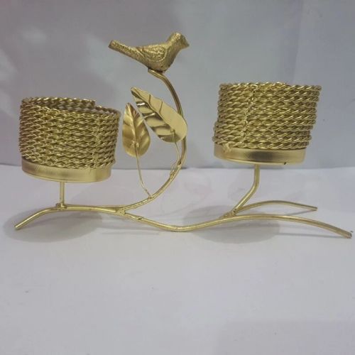 Aluminum Bird Dry Fruit Stand, Finish Type : Polished