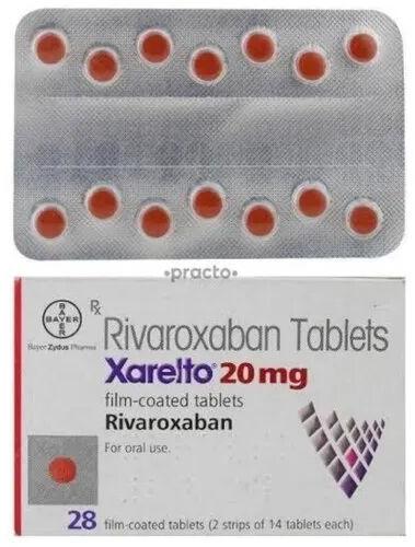 Xarelto Rivaroxaban Tablets, Packaging Type : Strip