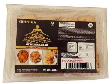 Organic Jeera Cookies, Packaging Size : 250 Gm