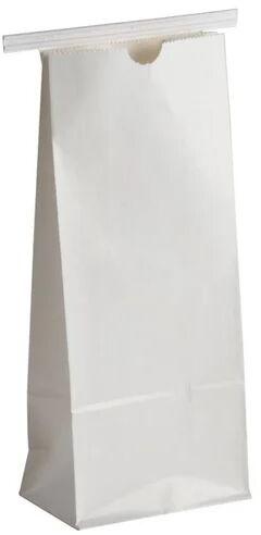 White Plain Paper Packaging Bag, For Grocery