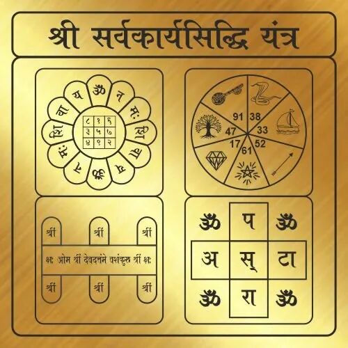 PVC WOOD SHREE SARAVKARYASIDHI YANTRA