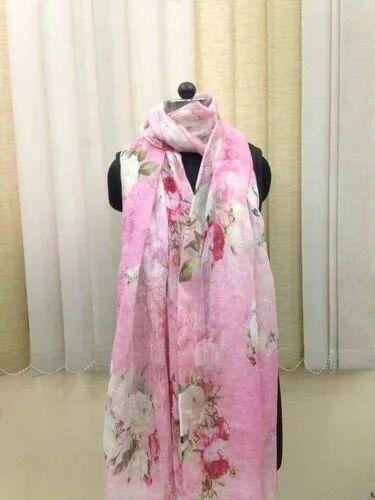 Linen Digital Print Dupatta, Occasion : Party Wear