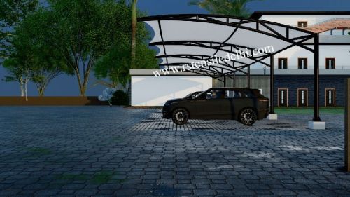 PVC TENSILE CAR PARKING STRUCTURE, For Swimmingpool Cover, Outdoor Shad, Etc.
