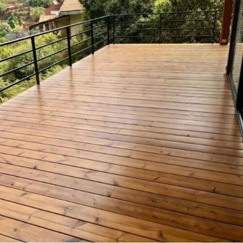 Wooden Deck Flooring, Color : Brown