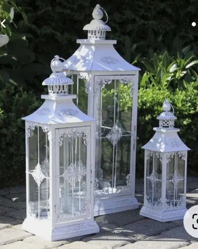 Creatick Impex Iron Moroccan Floor Lantern, Packaging Type : Carton Box