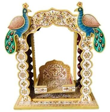 Wooden Krishna Swing, Color : Golden