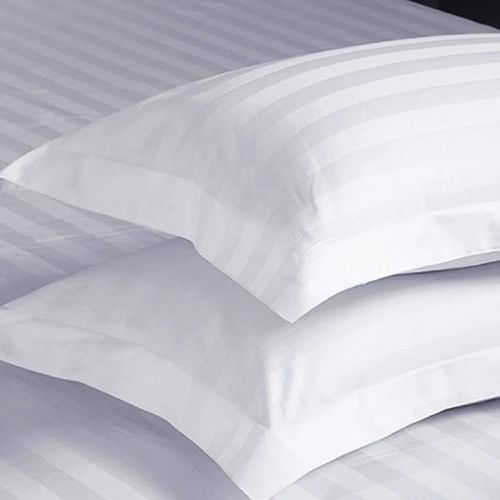225 Tc Satin Stripe Bedsheet, For Home, Length : Standard