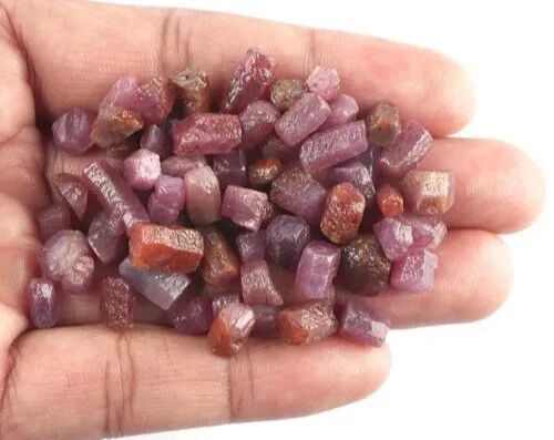 Natural Raw Ruby Gemstones, Shape : Rough