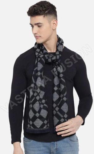 VASTRAA FUSION Woolen Checked Muffler, Occasion : Party Wear