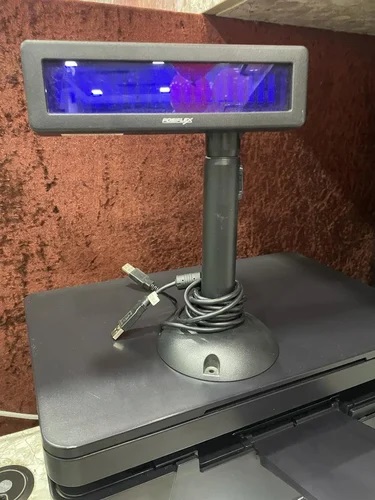 Black Rectangle Posiflex Pole Display