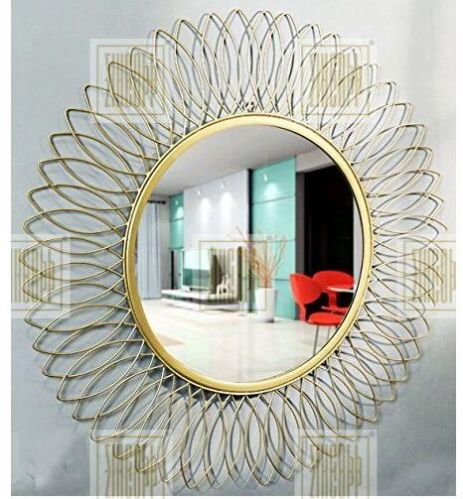 Zincopp Iron Coated Decorative Wall Mirror, Frame Material : Aluminium, Brass, Copper, Silver