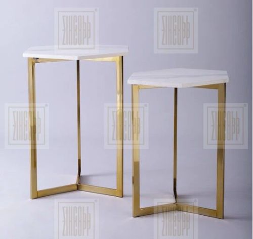 5-10 Kg Plain Metal Coated Nesting Table Set, For Restaurant, Office, Hotel, Home, Dimension (LxWxH) : 950x575x550mm
