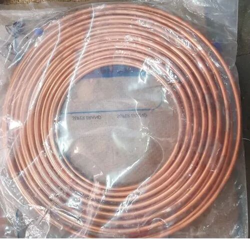 Copper Plain Tubes, Length : 4 M