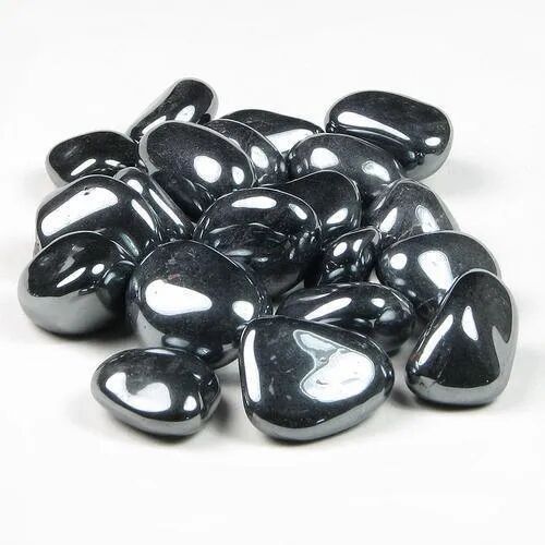 Gemstone Agate Hematite Tumbled Stone, For Healing Jewellry Pendant, Size : 30 Mm