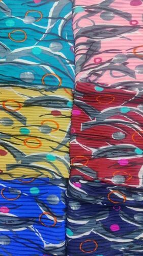 Rinkle Print Lycra Fabric, Packaging Type : Thaan