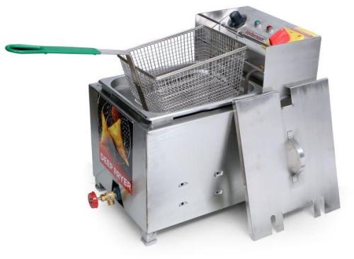 Metallic 3-6kw Manual Fuel Metal Electric Deep Fryer, For Hotel, Restaurant