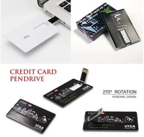 White Plastic Card Pen Drive