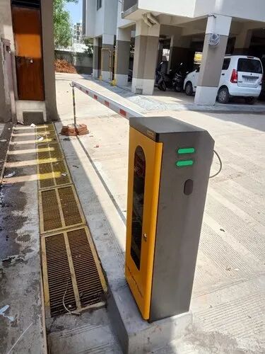 METAL AUTOMATIC BOOM BARRIER, Color : Orange