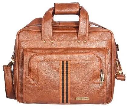 Handcuff Leather Laptop Bag, Color : Brown