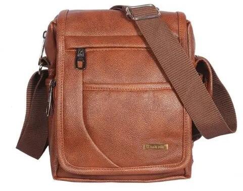 Handcuff Brown Mens Sling Bag