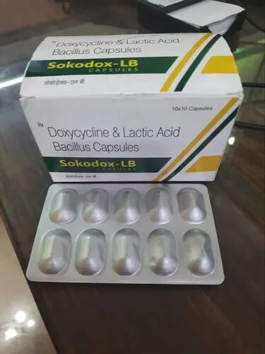 Doxycycline Capsules, Brand Name : Sokodox-LB