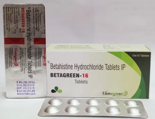 Betahistine Tablets, Packaging Size : 10x10