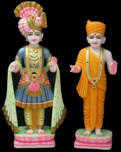 Polished Swaminarayan Marble Statue, For Home, Feature : High Quality