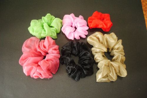 Organza Plain Hair Scrunchies, Type Of Packaging : Card Board, Suitable For Product