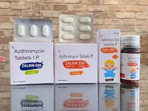 Azithromycin Tablet, Packaging Size : 10x3 10x6Tab