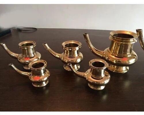 Gold Finish Brass Lota Kamandal