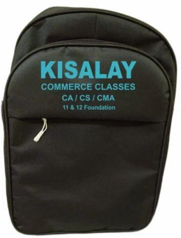 Ractangular Polyester Kisalay Customized Promotional Backpack, For Advertising, Pattern : Printed