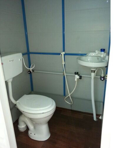 Modular PVC Western Mobile Toilet, Shape : Square