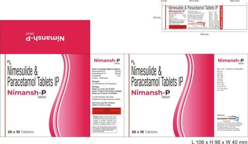 Nimesulide and Paracetamol Tablets, Shelf Life : 18 Months