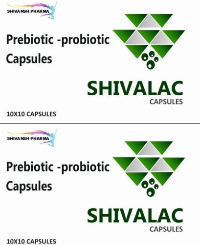 Shivalac Prebiotic and Probiotic Capsules, Packaging Size : 10X10 Pack