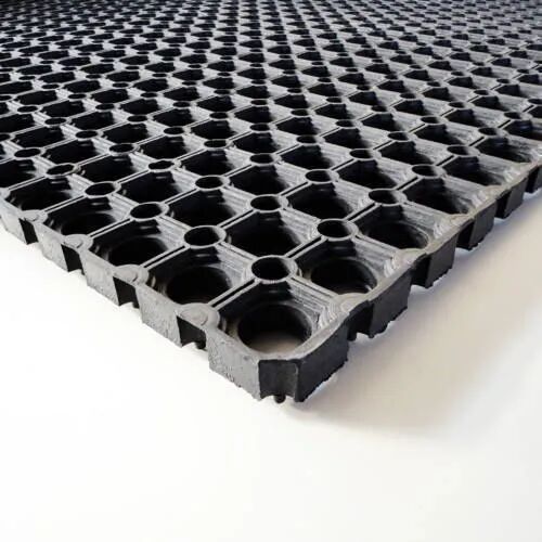 Rubber Doormat, Color : Black