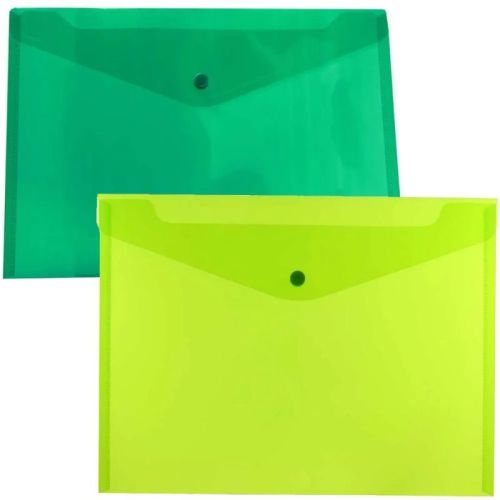 All Colors  Plain Plastic Folder Envelopes