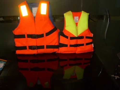 Orange Polyester Life Jackets, Feature : Quick Dry, Eco-friendly, Comfortable Soft