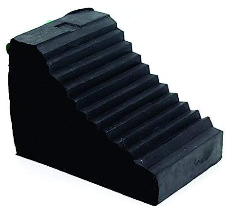 Rubber Wheel Chock, Size : L-255MM W-155MM H- 185MM