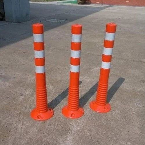 Traffic Spring Post, Color : Orange