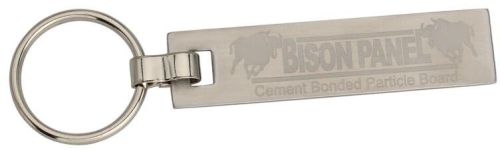 Bison Panel Promotional Steel Keychain