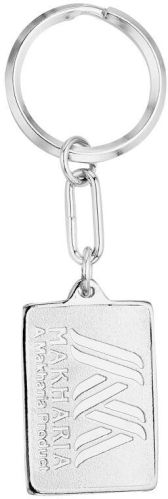 Polished Printed Mild Steel Makharia Promotional Keychain, Packaging Type : Polybag