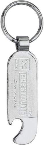 Chrome Printed Mild Steel Prestolite Bottle Opener Keychain, Packaging Type : Polybag