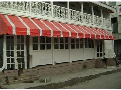 PVC Window Canopy, Pattern : Stripped