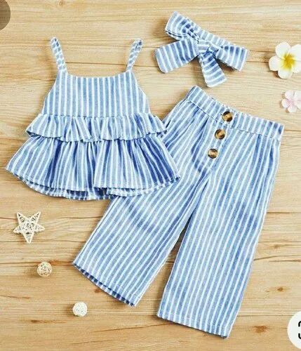 Round Printed Cotton Baby Garment Set, Occasion : Festive Wear