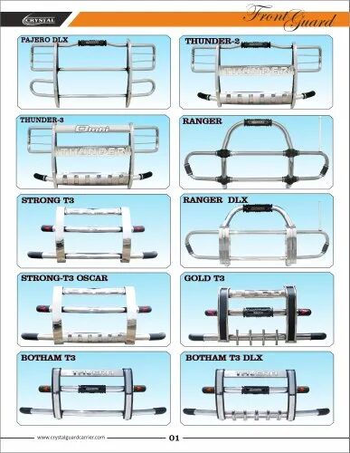 Stainless Steel Car Front Guard, Packaging Type : Box