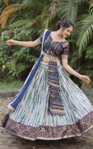 Georgette Navratri Lehenga Choli, Size : S To XL