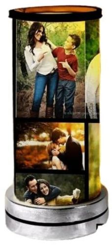 Ambition Gifts LED Sublimation Round Rotating Lamp, Color : Black