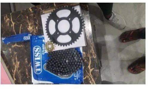 Motorcycle Sprocket, Color : BLACK GOLDEN