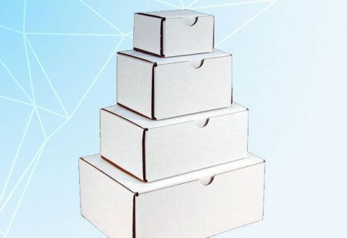 White Kraft Corrugated Box, For Packaging, Pattern : Plain